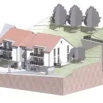 2013-2015 : Wohnhausneubau SRM GbR mit 8 Wohneinheiten in der Rathaustraße 4 in 97900 Külsheim